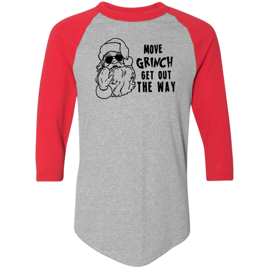 Move Grinch Get Out The Way 4420 Colorblock Raglan Jersey