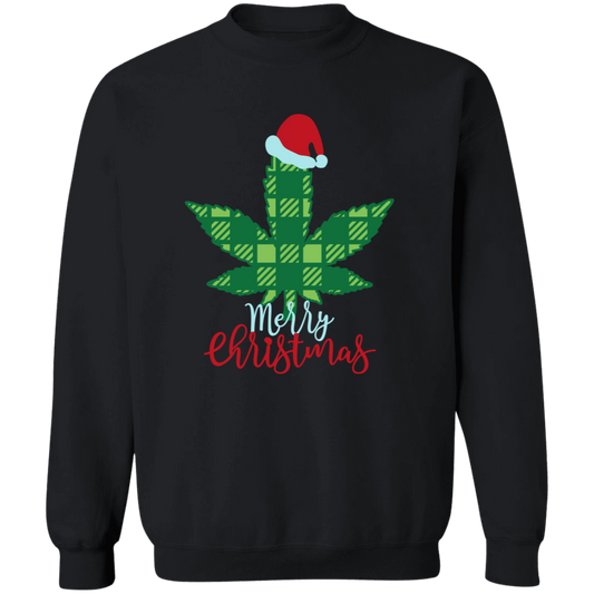 Weed Merry Christmas Crewneck Sweatshirt - Unisex