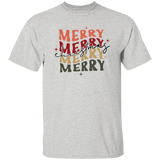 Merry Christmas Retro Wave G500 5.3 oz. T-Shirt Merry Christmas Retro Wave G500 5.3 oz. T-Shirt