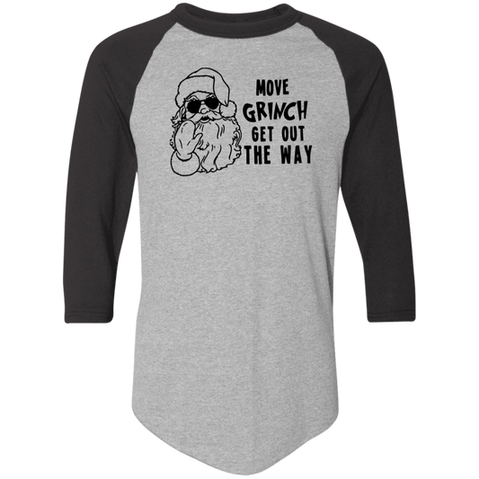Move Grinch Get Out The Way 4420 Colorblock Raglan Jersey