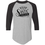 Dear Santa I Regret Nothing 4420 Colorblock Raglan Jersey Dear Santa I Regret Nothing 4420 Colorblock Raglan Jersey