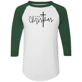 Merry Christmas Cross 4420 Colorblock Raglan Jersey Merry Christmas Cross 4420 Colorblock Raglan Jersey