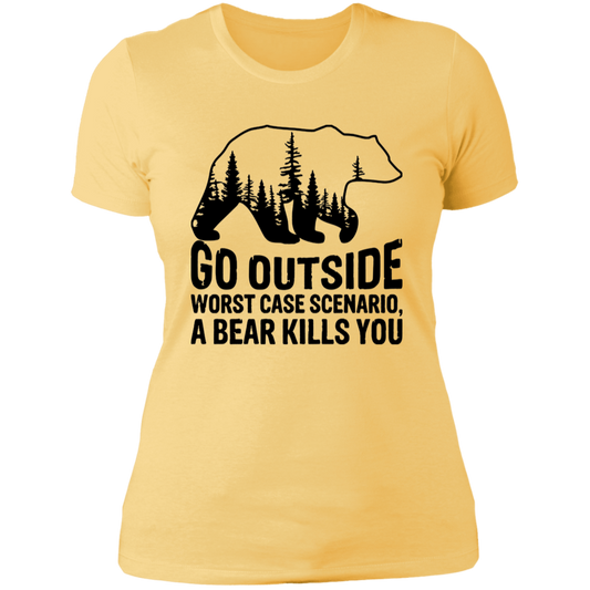 Go Outside NL3900 Ladies' Boyfriend T-Shirt