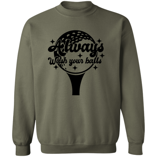 Wash Your Balls G180 Crewneck Pullover Sweatshirt