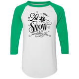 Let It Snow Somewhere Else 4420 Colorblock Raglan Jersey Let It Snow Somewhere Else 4420 Colorblock Raglan Jersey