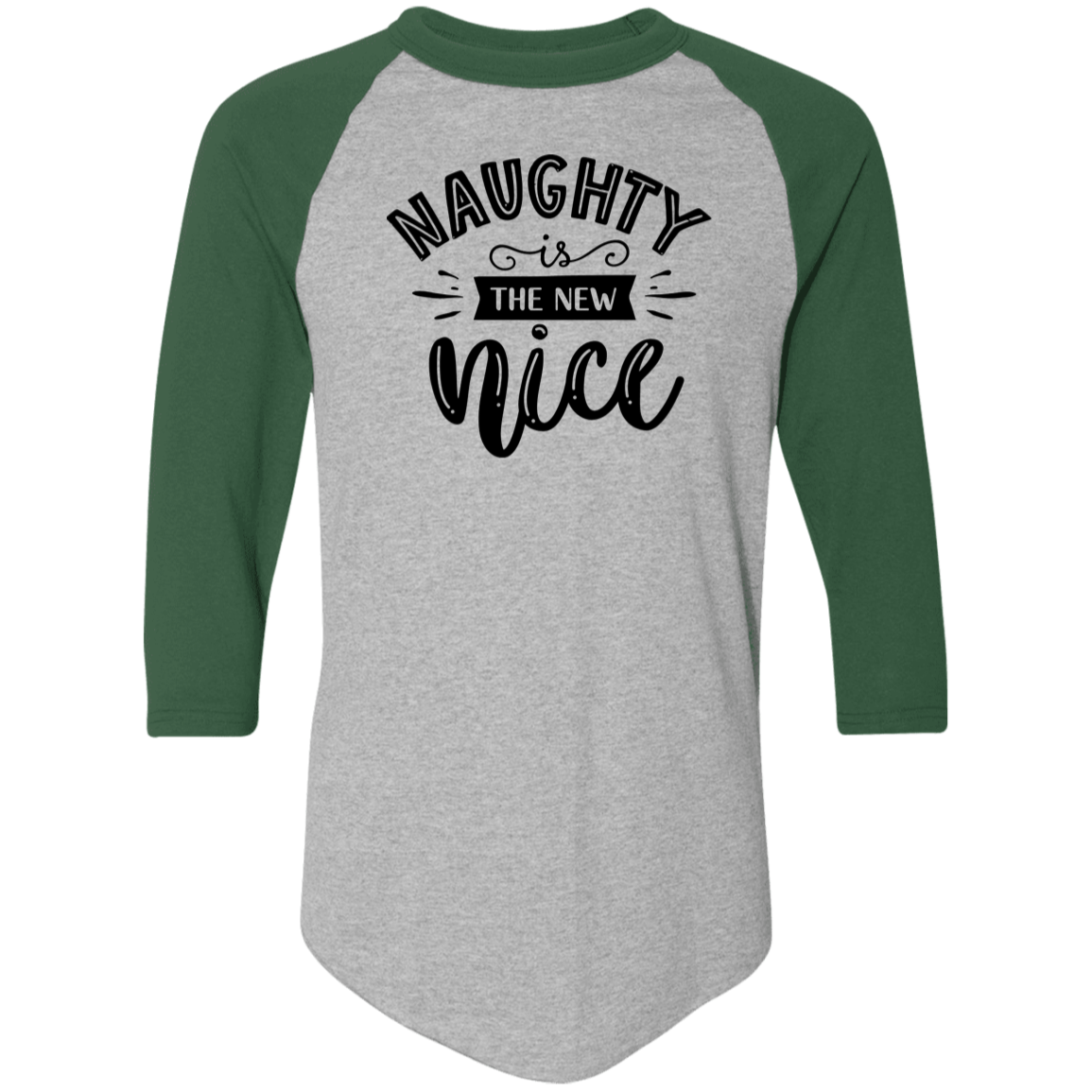 Naughty Is The New Nice 4420 Colorblock Raglan Jersey Naughty Is The New Nice 4420 Colorblock Raglan Jersey
