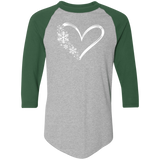 Heart & Snowflakes 1 4420 Colorblock Raglan Jersey Heart & Snowflakes 1 4420 Colorblock Raglan Jersey