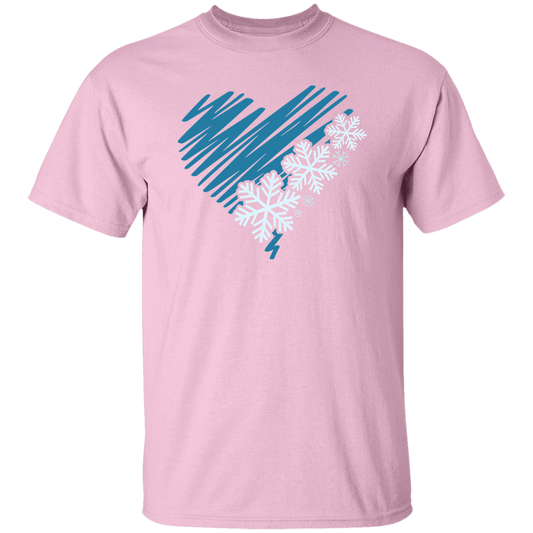 Heart & Snowflakes 2 G500 5.3 oz. T-Shirt