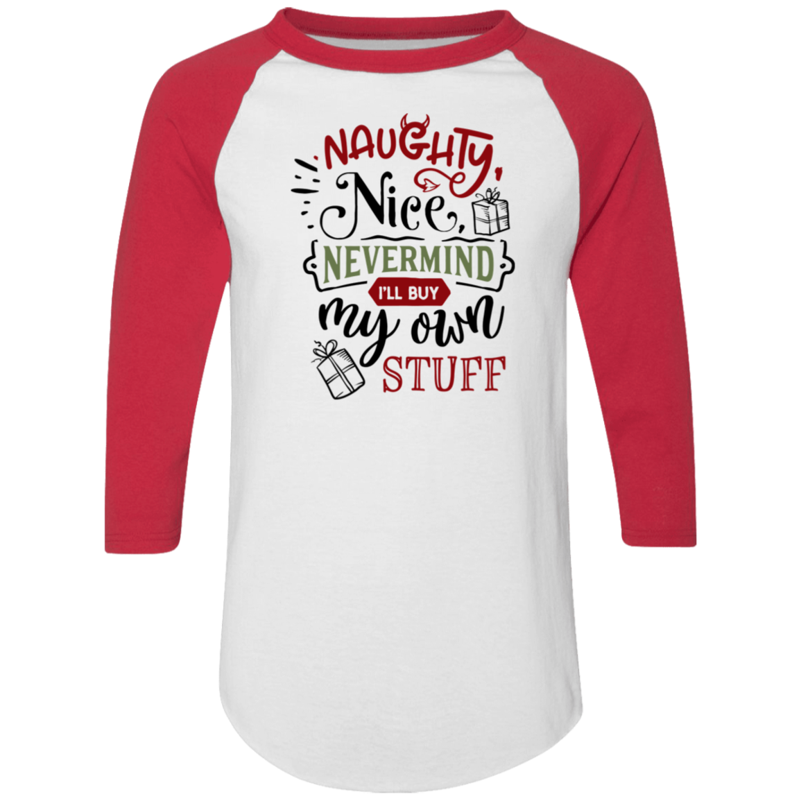 Naughty Nice Nevermind 4420 Colorblock Raglan Jersey Naughty Nice Nevermind 4420 Colorblock Raglan Jersey