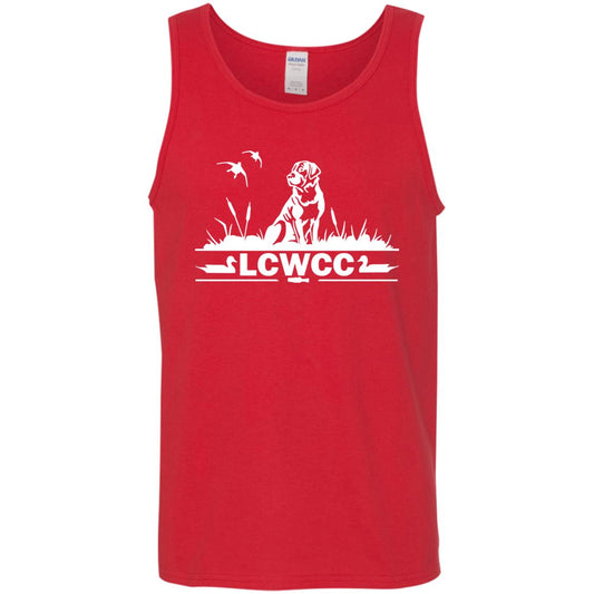 LCWCC Dog - White G520 Cotton Tank Top 5.3 oz.