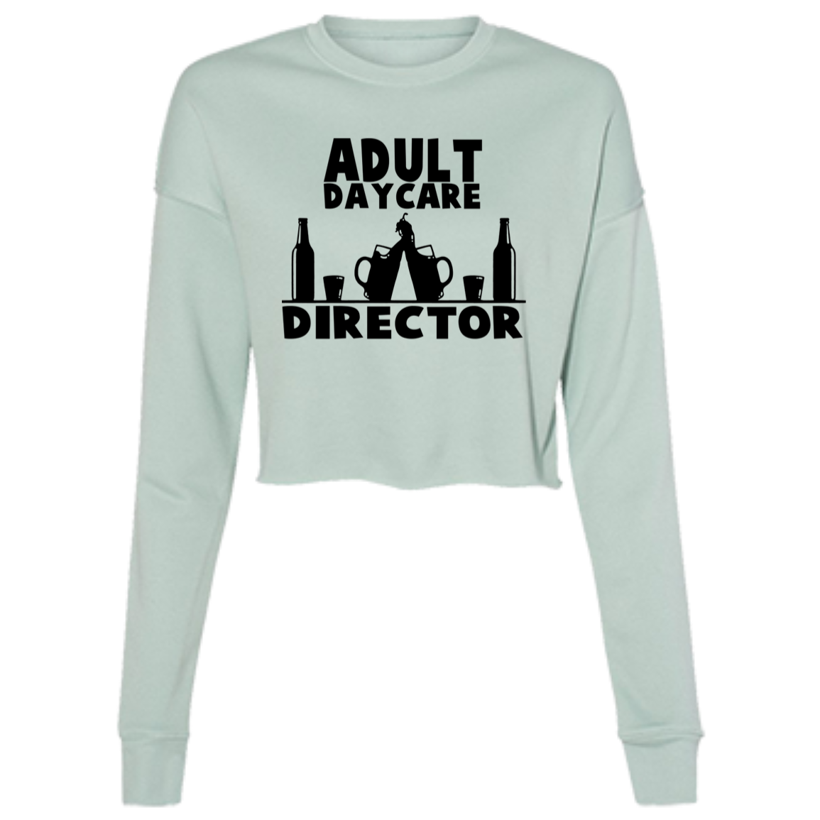 Adult Day Care B7503 Ladies' Cropped Fleece Crew Adult Day Care B7503 Ladies' Cropped Fleece Crew