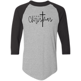 Merry Christmas Cross 4420 Colorblock Raglan Jersey Merry Christmas Cross 4420 Colorblock Raglan Jersey
