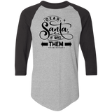 Dear Santa It Was Them 4420 Colorblock Raglan Jersey Dear Santa It Was Them 4420 Colorblock Raglan Jersey