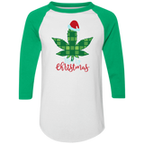 Weed Merry Christmas 4420 Colorblock Raglan Jersey Weed Merry Christmas 4420 Colorblock Raglan Jersey