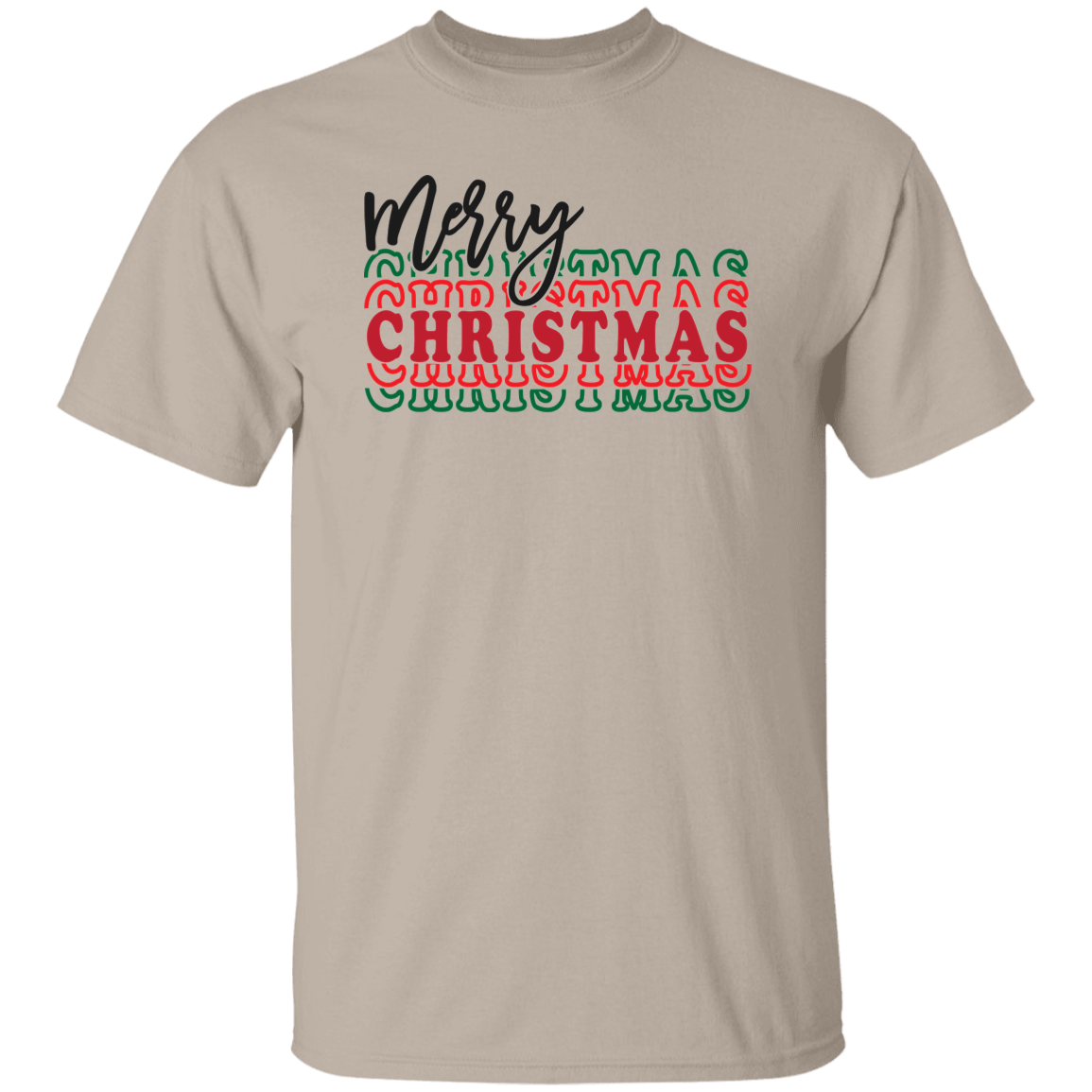 Merry Christmas 3 G500 5.3 oz. T-Shirt Merry Christmas 3 G500 5.3 oz. T-Shirt