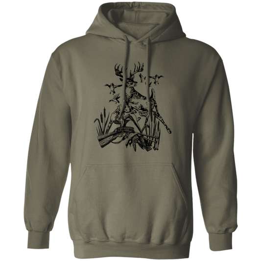 Hunting Dog 1 G185 Pullover Hoodie