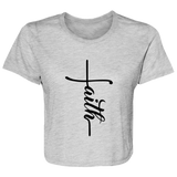 Faith B8882 Ladies' Flowy Cropped Tee Faith B8882 Ladies' Flowy Cropped Tee