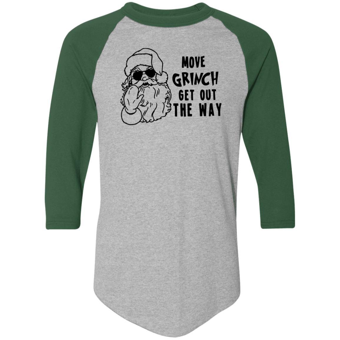Move Grinch Get Out The Way 4420 Colorblock Raglan Jersey Move Grinch Get Out The Way 4420 Colorblock Raglan Jersey