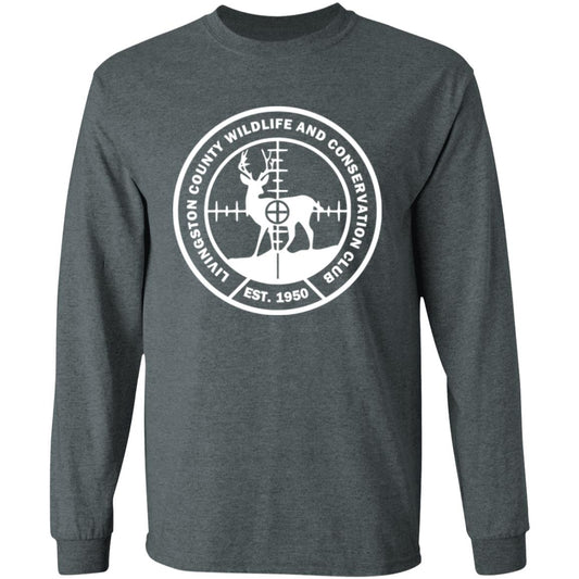 LCWCC Deer Target - White G540 LS T-Shirt 5.3 oz.