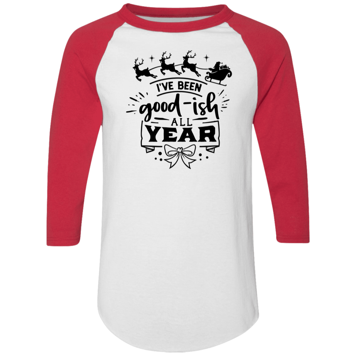 Ive Been Goodish All Year 4420 Colorblock Raglan Jersey Ive Been Goodish All Year 4420 Colorblock Raglan Jersey