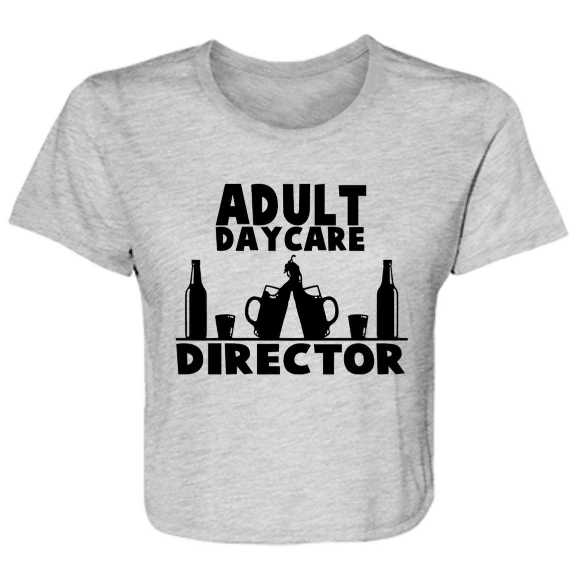 Adult Day Care B8882 Ladies' Flowy Cropped Tee Adult Day Care B8882 Ladies' Flowy Cropped Tee