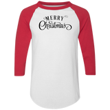 Merry Christmas 1 4420 Colorblock Raglan Jersey Merry Christmas 1 4420 Colorblock Raglan Jersey