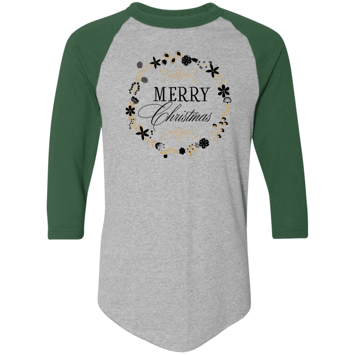 Merry Christmas 2 4420 Colorblock Raglan Jersey Merry Christmas 2 4420 Colorblock Raglan Jersey