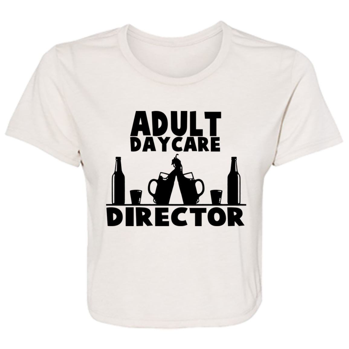 Adult Day Care B8882 Ladies' Flowy Cropped Tee Adult Day Care B8882 Ladies' Flowy Cropped Tee