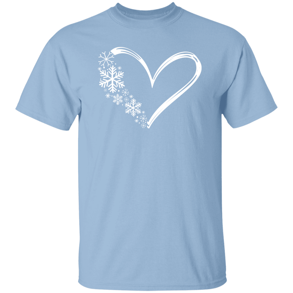 Heart & Snowflakes 1 G500 5.3 oz. T-Shirt Heart & Snowflakes 1 G500 5.3 oz. T-Shirt
