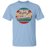 Merry Christmas Retro Circle G500 5.3 oz. T-Shirt Merry Christmas Retro Circle G500 5.3 oz. T-Shirt