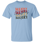 Merry Christmas Retro Wave G500 5.3 oz. T-Shirt Merry Christmas Retro Wave G500 5.3 oz. T-Shirt