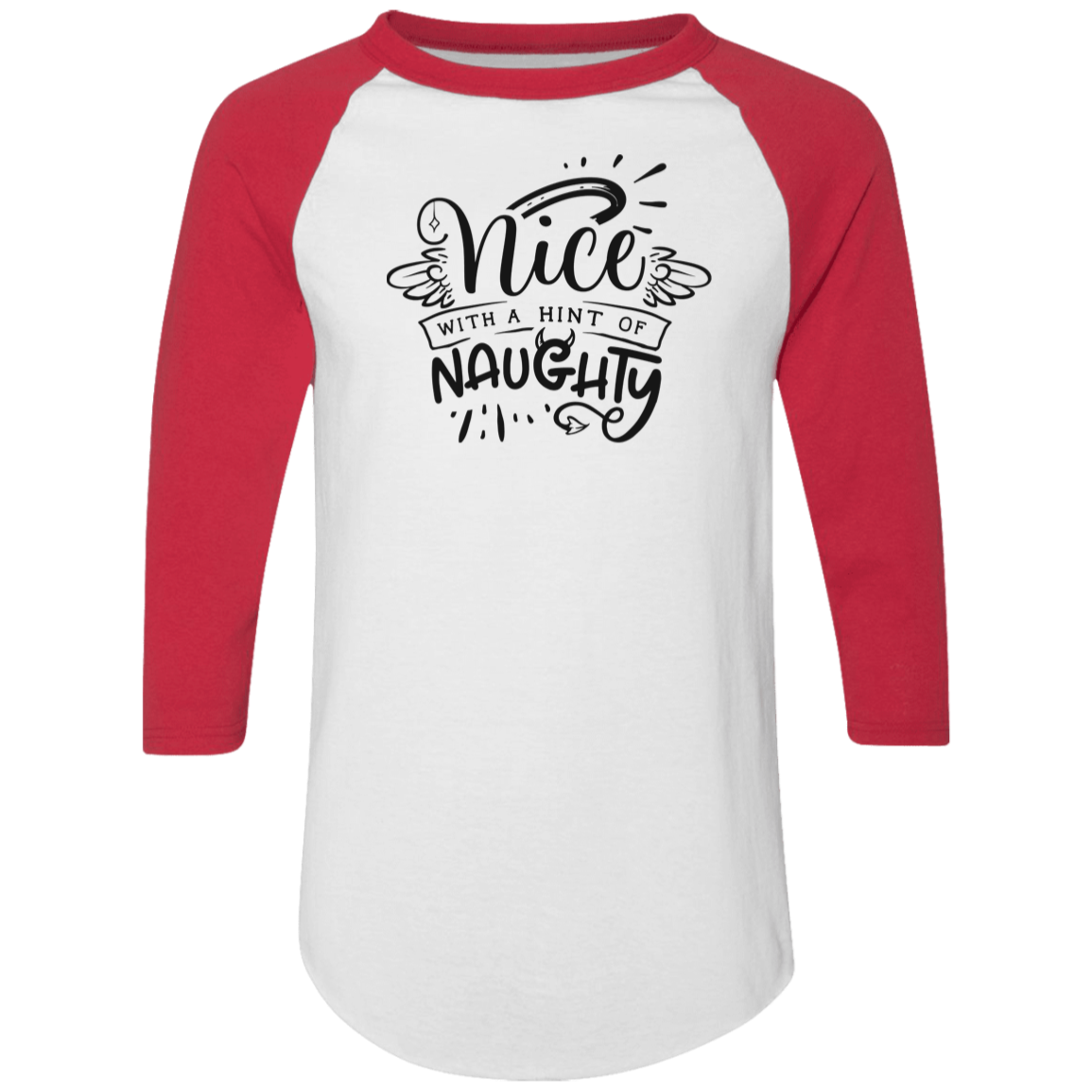 Nice With A Hint Of Naughty 4420 Colorblock Raglan Jersey Nice With A Hint Of Naughty 4420 Colorblock Raglan Jersey
