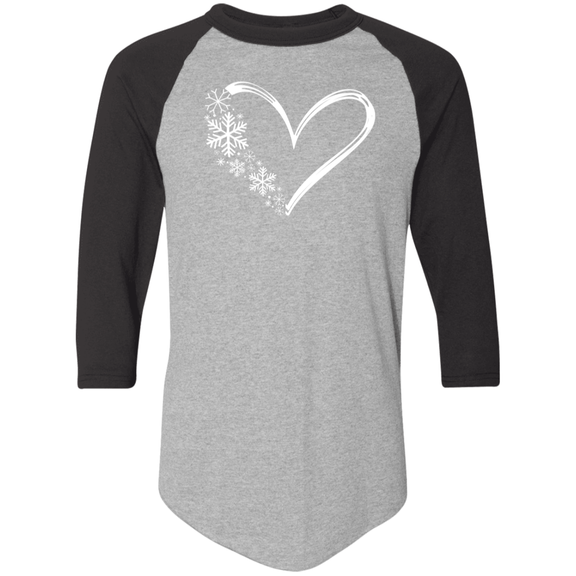 Heart & Snowflakes 1 4420 Colorblock Raglan Jersey Heart & Snowflakes 1 4420 Colorblock Raglan Jersey
