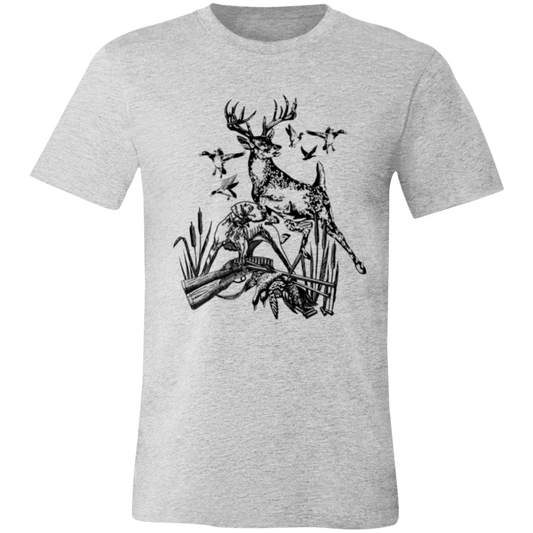 Hunting Dog 1 3001C Unisex Jersey Short-Sleeve T-Shirt
