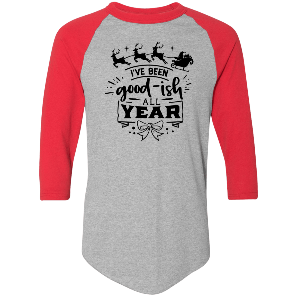 Ive Been Goodish All Year 4420 Colorblock Raglan Jersey Ive Been Goodish All Year 4420 Colorblock Raglan Jersey