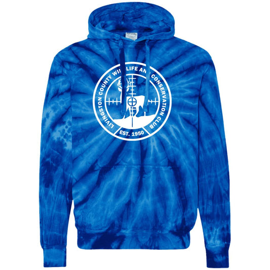 LCWCC Deer Target - White CD877 Unisex Tie-Dyed Pullover Hoodie