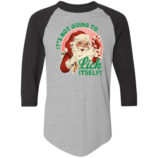 It'S Not Going To Lick Itself 4420 Colorblock Raglan Jersey