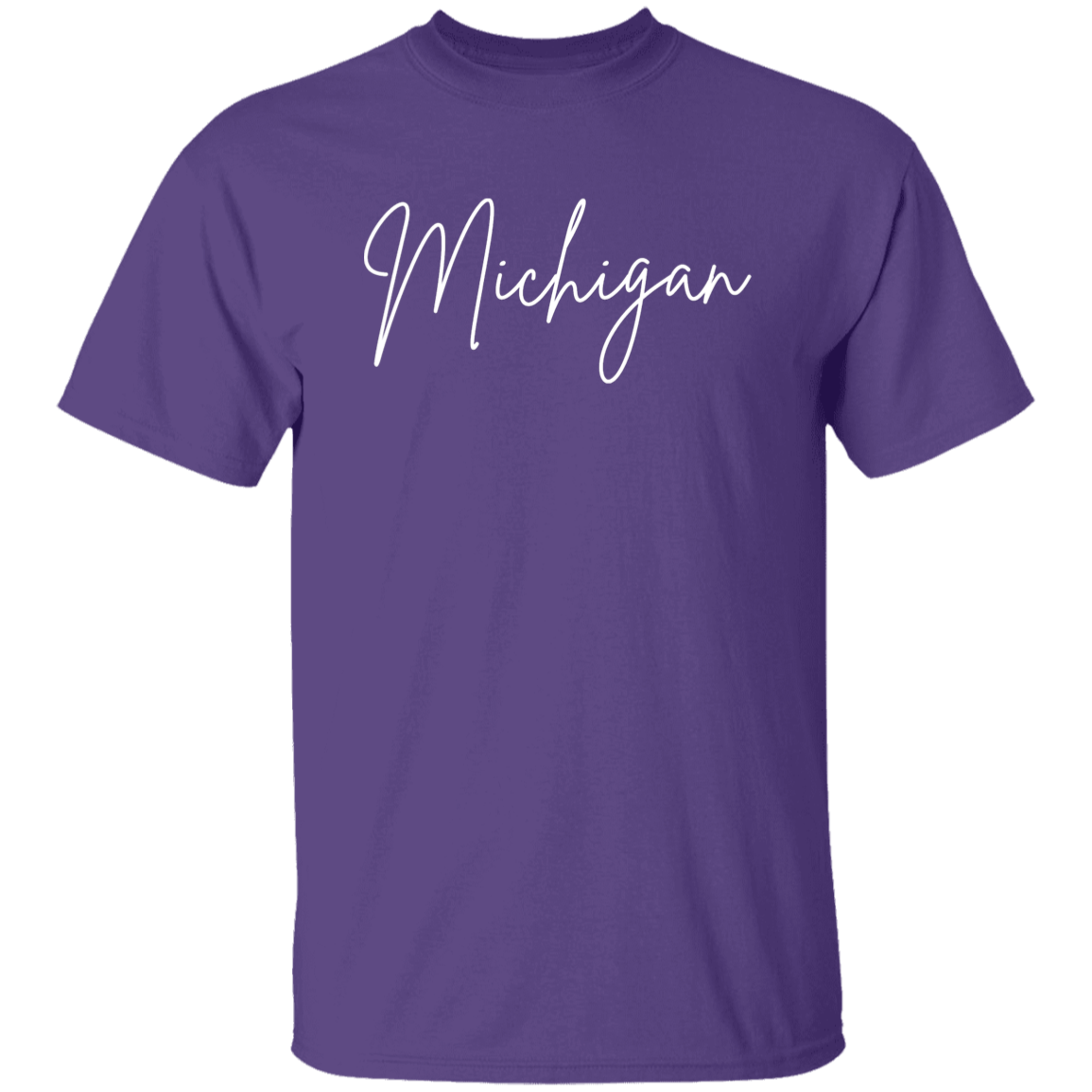 Michigan Skinny 1 White G500 5.3 oz. T-Shirt Michigan Skinny 1 White G500 5.3 oz. T-Shirt