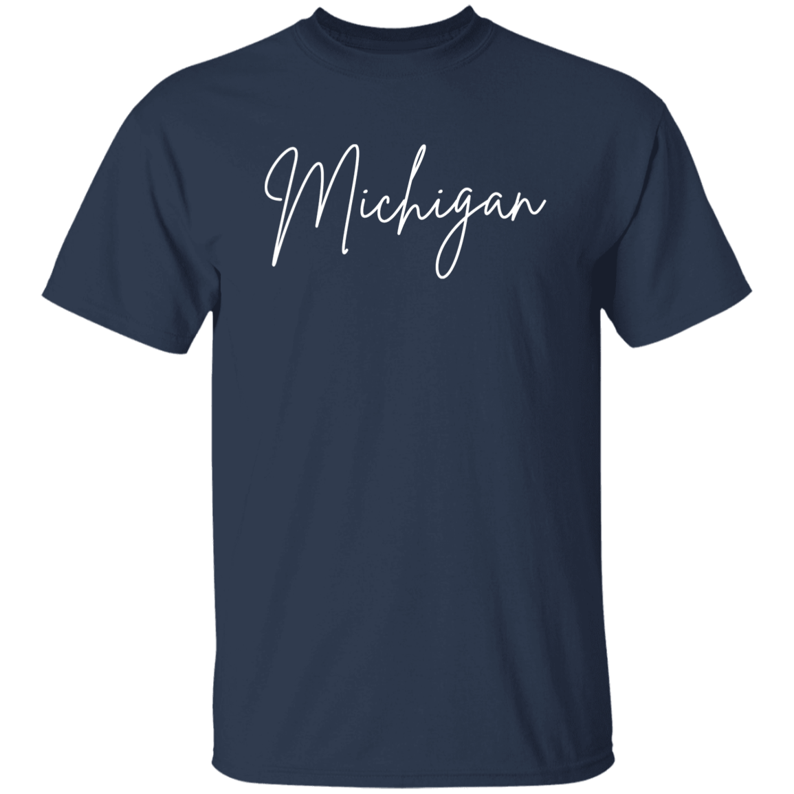 Michigan Skinny 1 White G500 5.3 oz. T-Shirt Michigan Skinny 1 White G500 5.3 oz. T-Shirt