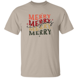 Merry Christmas Retro Wave G500 5.3 oz. T-Shirt Merry Christmas Retro Wave G500 5.3 oz. T-Shirt