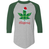 Weed Merry Christmas 4420 Colorblock Raglan Jersey Weed Merry Christmas 4420 Colorblock Raglan Jersey
