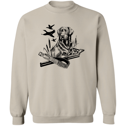 Hunting Dog 3 G180 Crewneck Pullover Sweatshirt