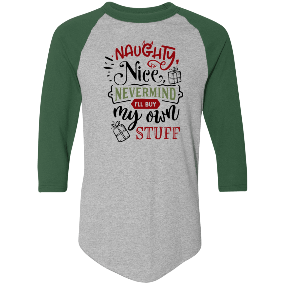 Naughty Nice Nevermind 4420 Colorblock Raglan Jersey Naughty Nice Nevermind 4420 Colorblock Raglan Jersey