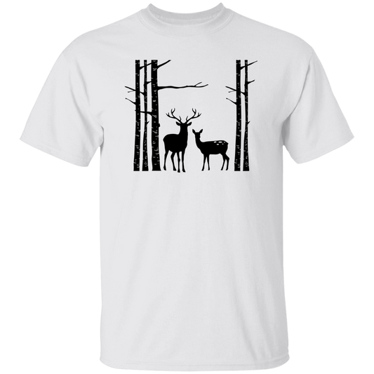 Birch Trees And Deers G500 5.3 oz. T-Shirt
