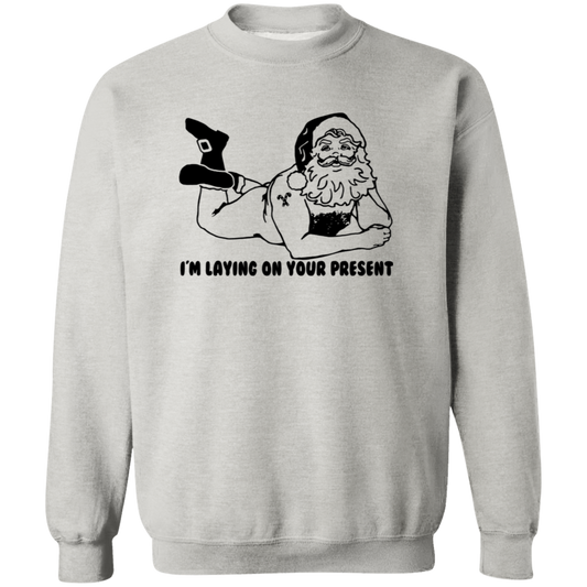 Laying On Your Present Crewneck Sweatshirt - Unisex