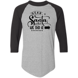 Dear Santa He Did It 4420 Colorblock Raglan Jersey Dear Santa He Did It 4420 Colorblock Raglan Jersey