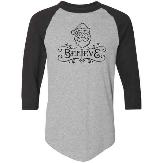 Believe Santa 4420 Colorblock Raglan Jersey