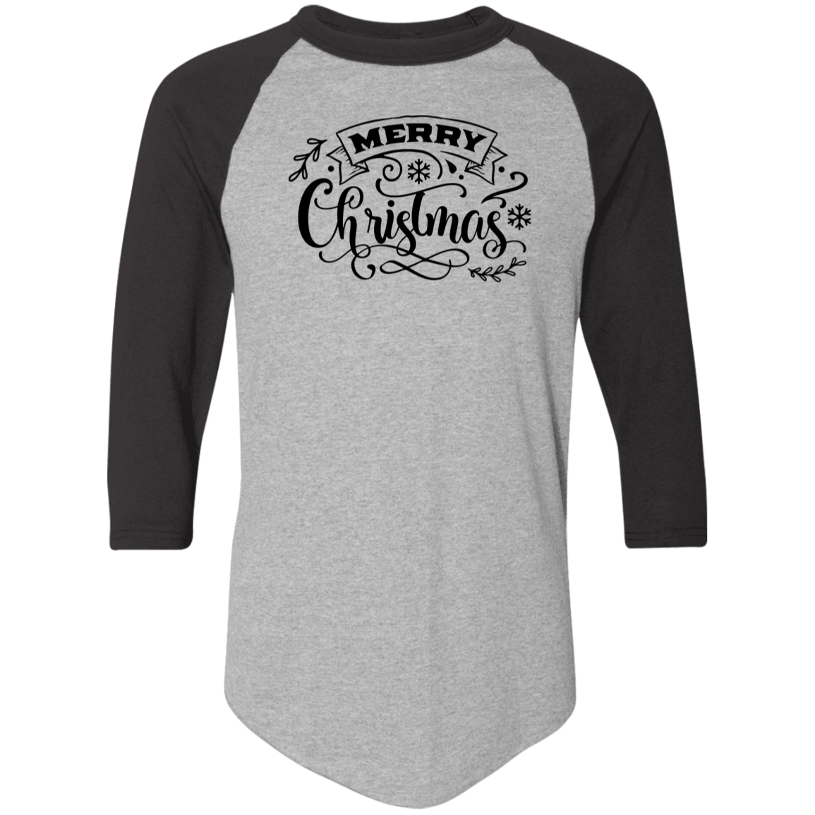 Merry Christmas 4 4420 Colorblock Raglan Jersey Merry Christmas 4 4420 Colorblock Raglan Jersey