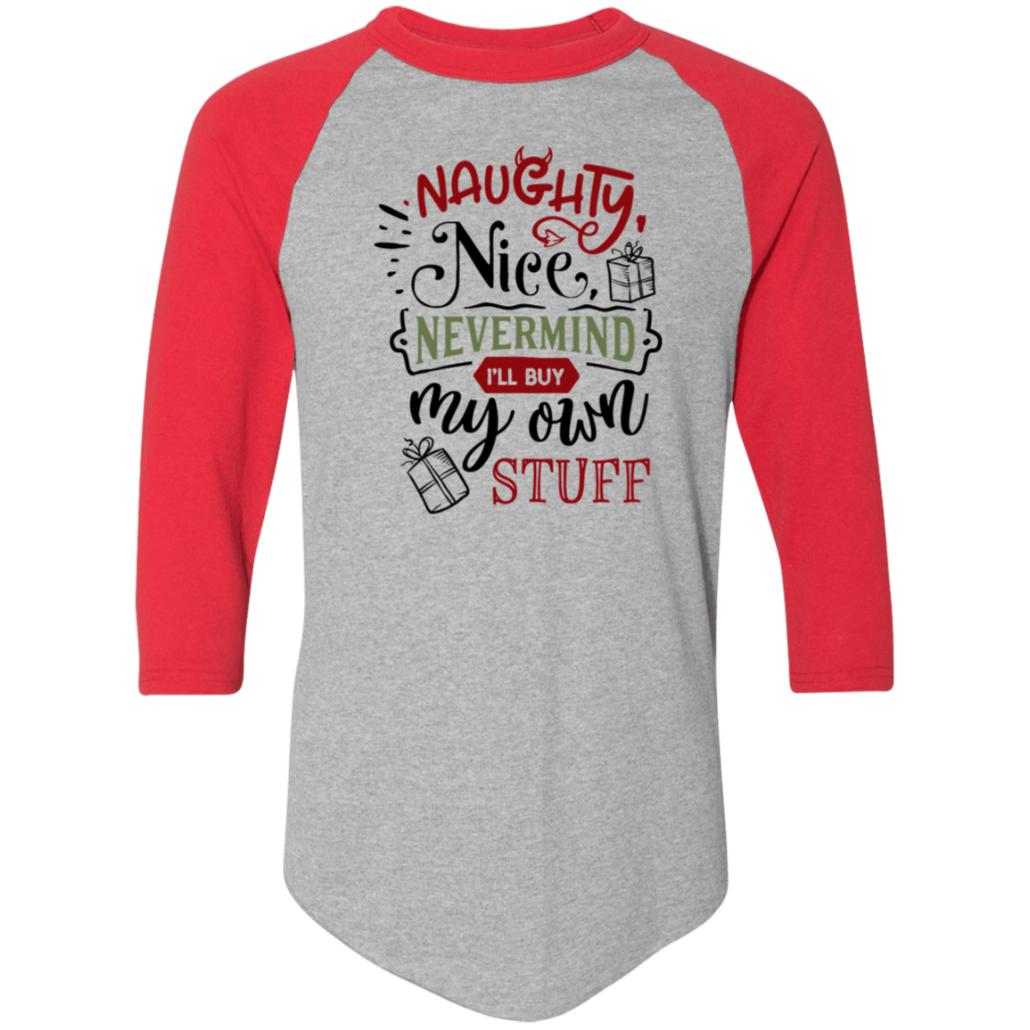 Naughty Nice Nevermind 4420 Colorblock Raglan Jersey Naughty Nice Nevermind 4420 Colorblock Raglan Jersey