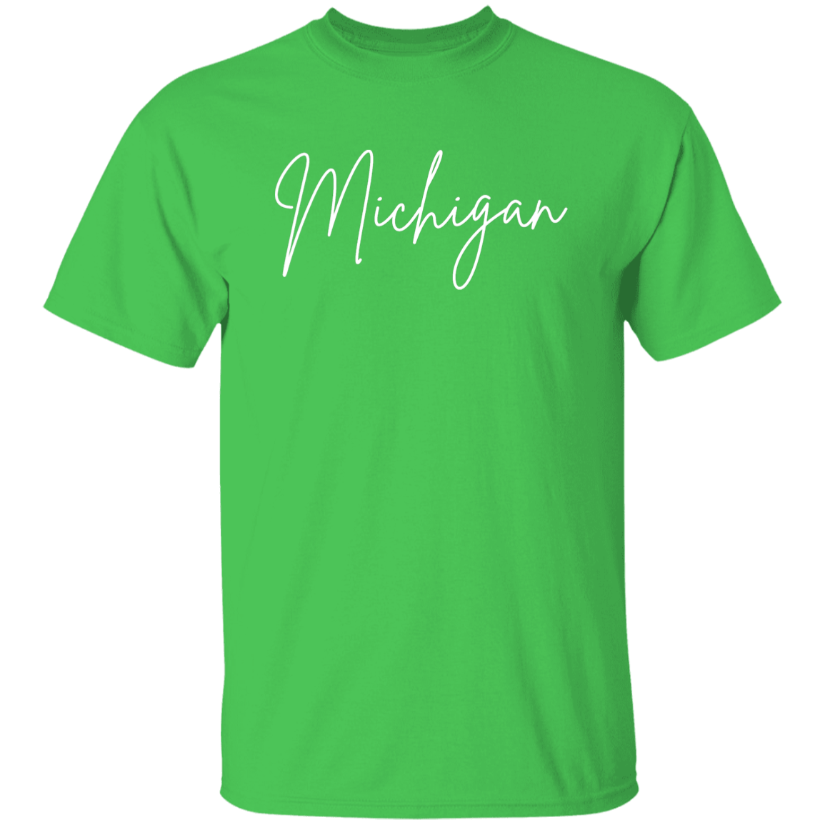 Michigan Skinny 1 White G500 5.3 oz. T-Shirt Michigan Skinny 1 White G500 5.3 oz. T-Shirt